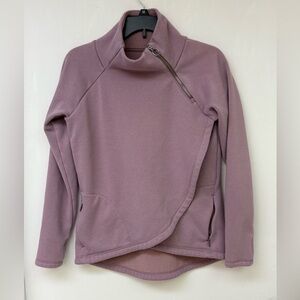 Athleta Light Pink Zip-Up XS